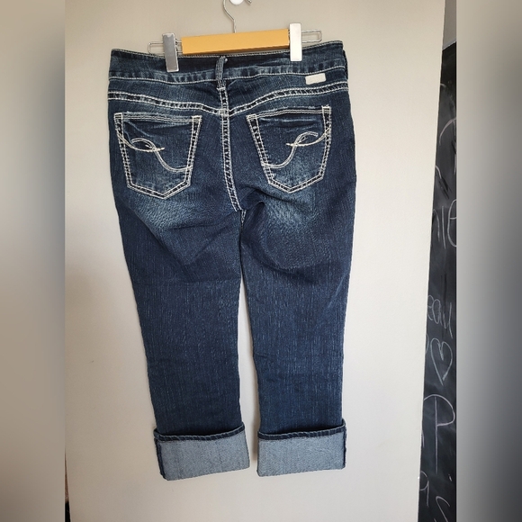 Silver Jeans Suki Capris  Denim, Size 29 - Picture 2 of 6